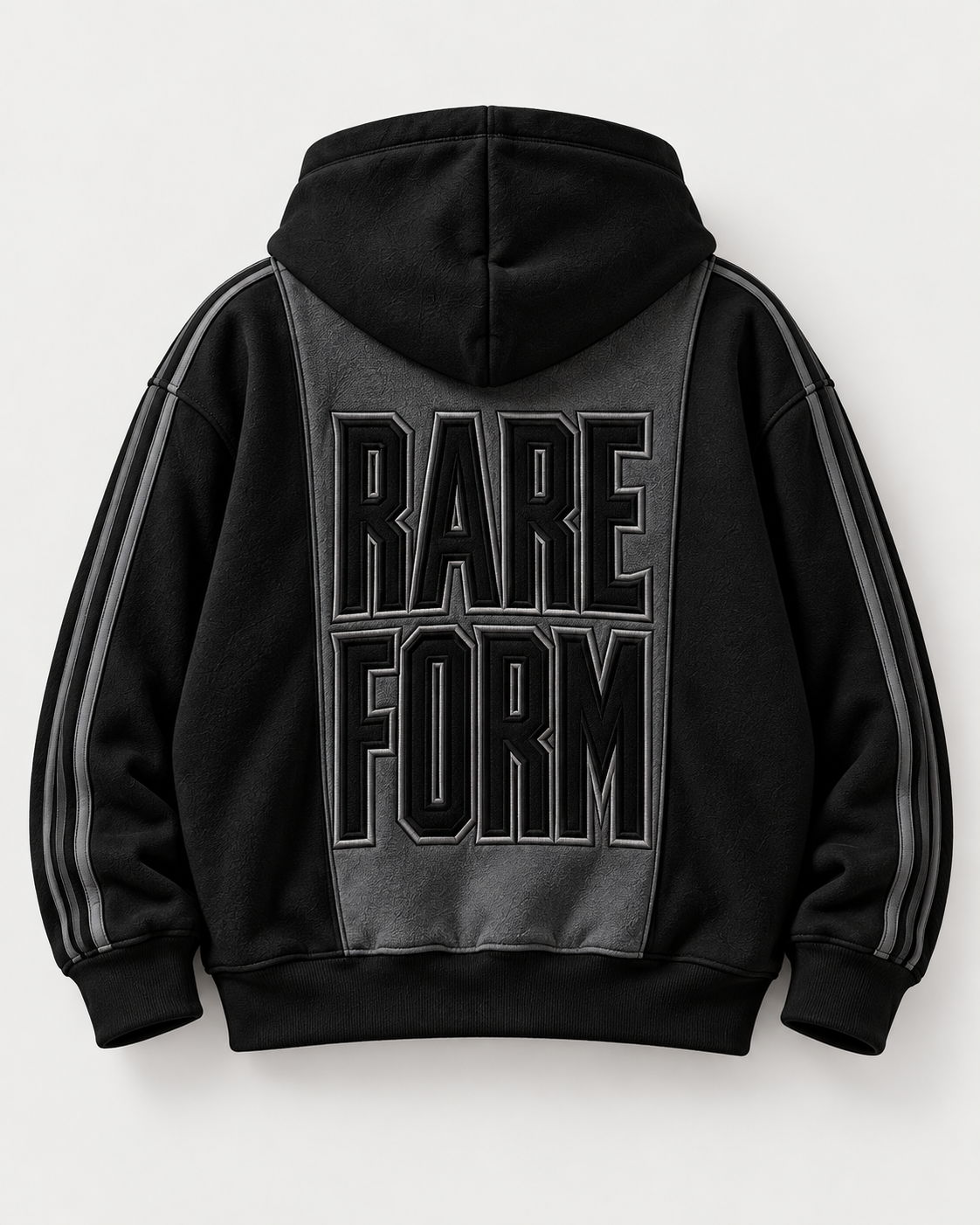 RARE FORM back lettering